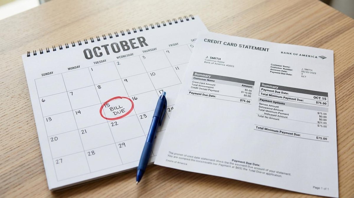 Calendario con el ciclo de facturación de Tarjetami.